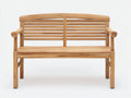 Bancos de jardín de madera 125x55x82 cm - marrón - estilo clásico para exterior