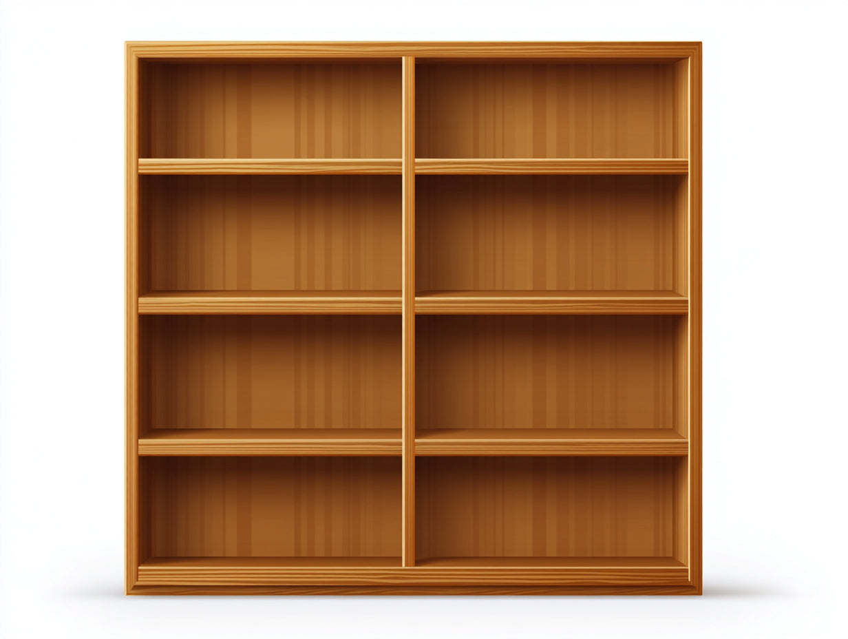 Estanterías de madera 120x30x150 cm - Madera natural - Estilo clásico para oficina