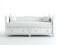 Sofás cama de madera 195x84x88 cm - Blanco - Estilo clásico para salón