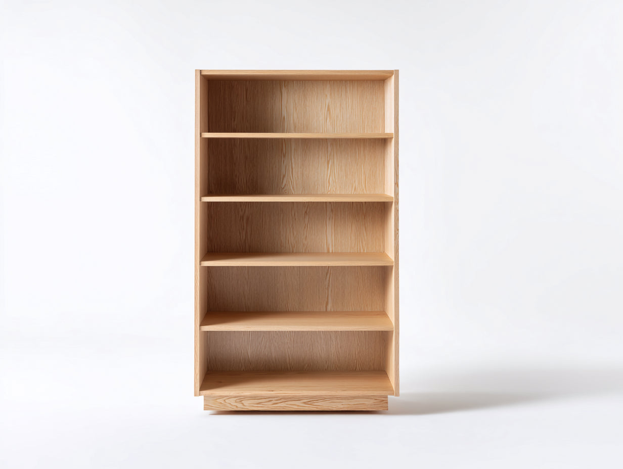 Estanterías de madera 80x30x160 cm - Madera natural - Estilo moderno para oficina