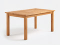 Mesas de jardín de madera 160x90x74 cm - Madera natural - Estilo moderno para exterior