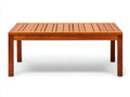 Mesas de jardín madera 150x85x75 cm - natural - diseño rectangular para exterior