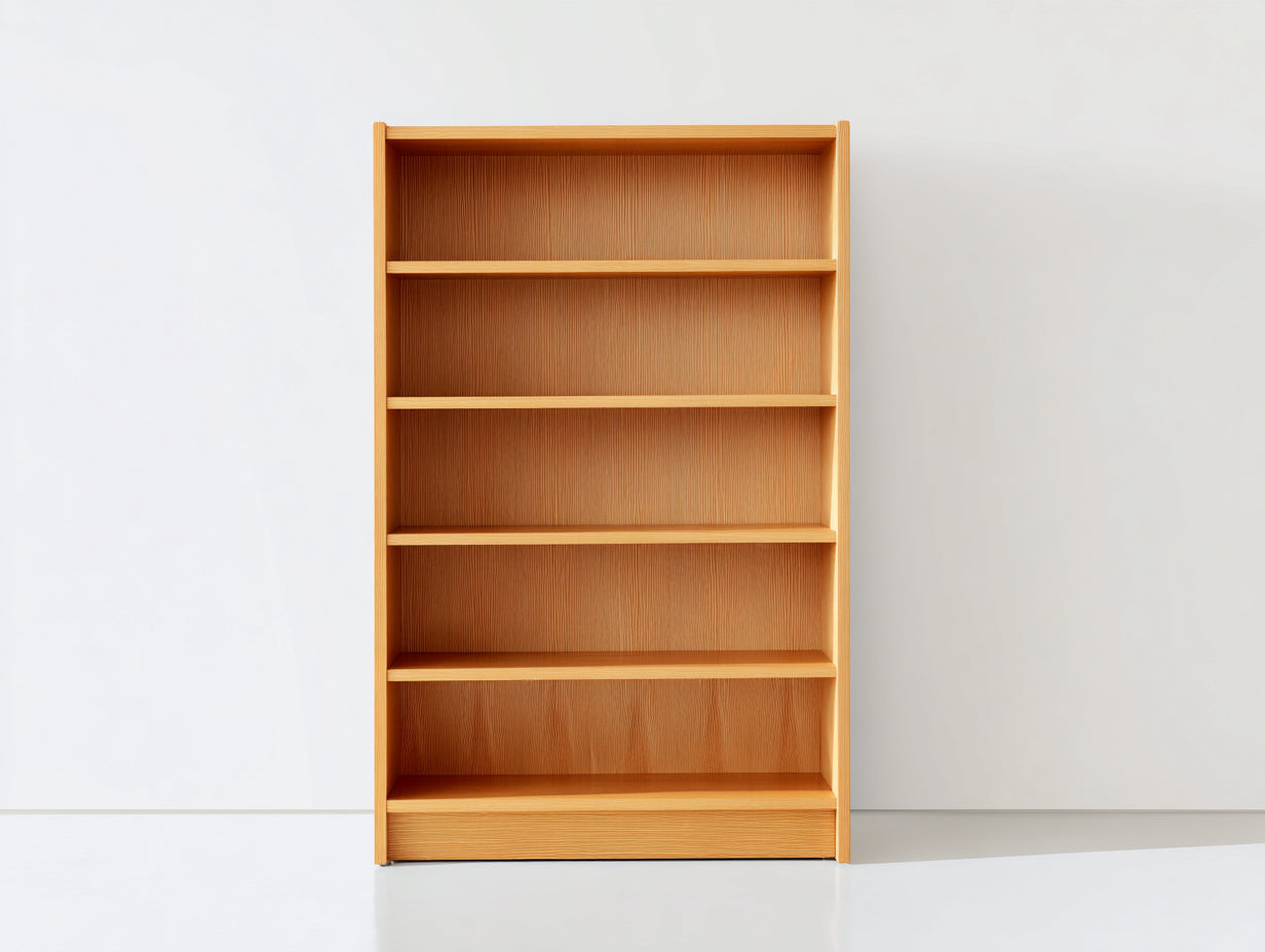 Estanterías de madera 90x35x180 cm - marrón - estilo natural para salón