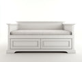 Sofás cama de madera 205x95x105 cm - blanco - 2 cajones - estilo clásico para dormitorio
