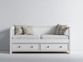 Sofás cama de madera 205x100x88 cm - blanco - estilo clásico con 2 cajones de almacenamiento