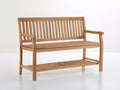Bancos de jardín de madera 150x60x90 cm - marrón - estilo natural para exterior
