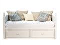 Sofás cama madera 208x94x97 cm - blanco - diseño clásico con almacenamiento integrado