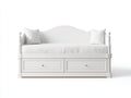 Sofás cama madera 202x88x96 cm - blanco - diseño clásico con almacenamiento