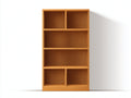 Estanterías madera 85x32x180 cm - natural - diseño vertical para salón