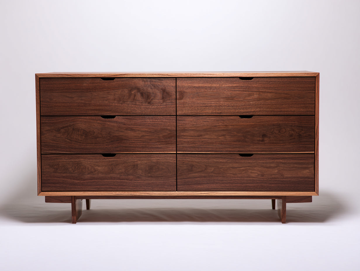 Cómodas madera 145x46x80 cm - marrón - almacenamiento para dormitorio estilo moderno