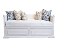 Sofás cama de madera 192x83x87 cm - Blanco - Estilo clásico para salón