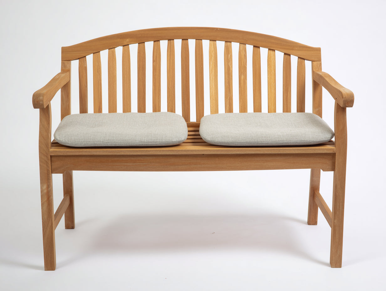 Bancos de jardín madera 135x58x92 cm - natural - diseño clásico para exterior